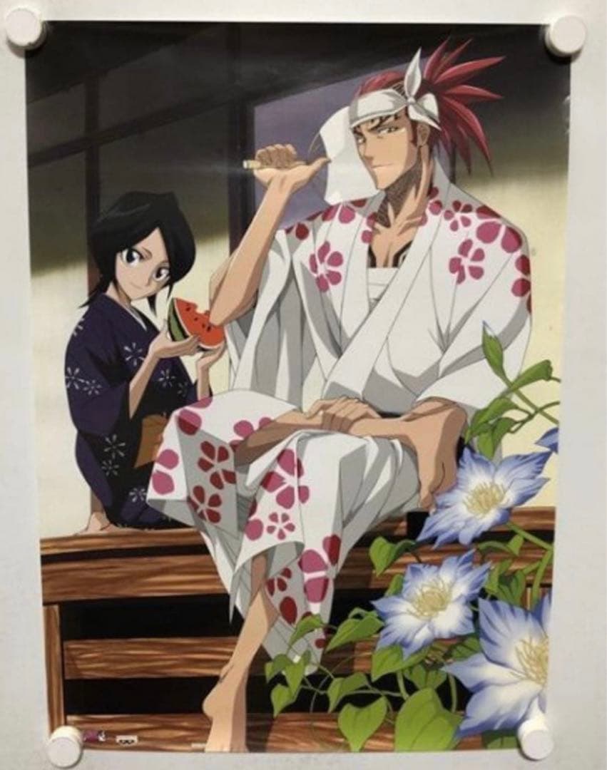 BLEACH 販売促進ポスター　黒崎一護　49巻販売記念　朽木ルキア　恋次　石田