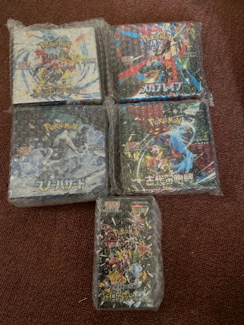 ポケモンカード　5BOXセット　シュリンプ付き