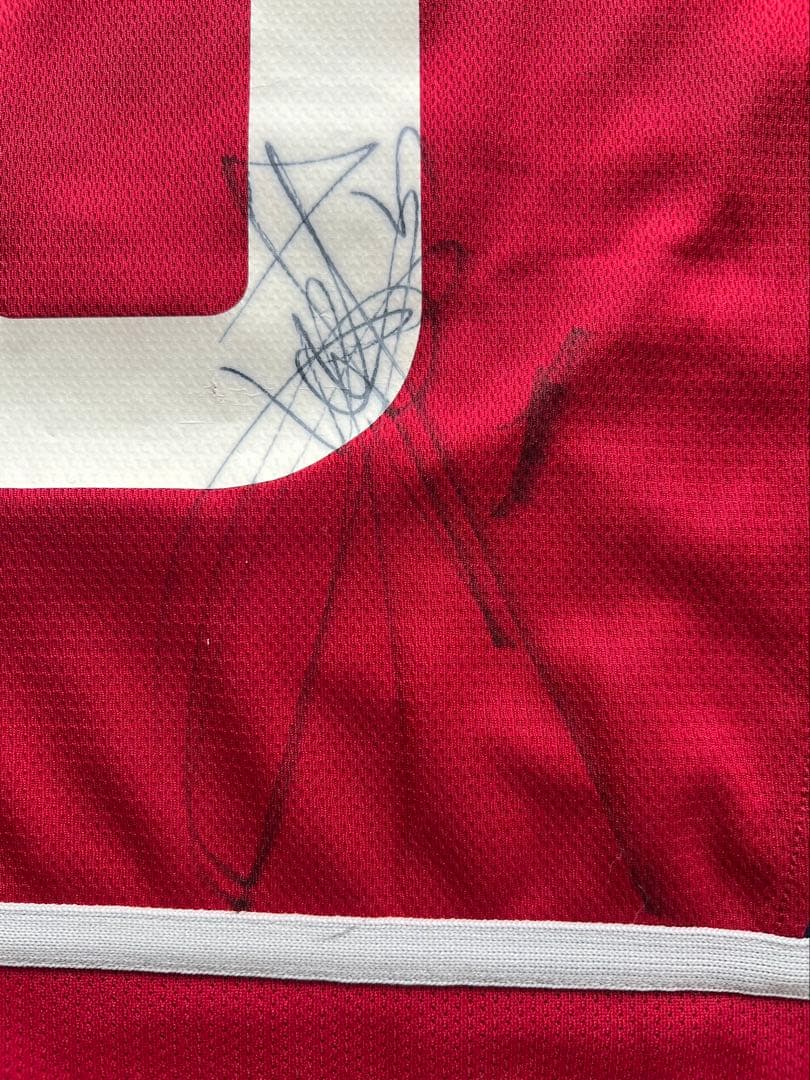 選手サイン入り　鹿島アントラーズ　レプリカユニフォーム　背番号10 本山雅志選手