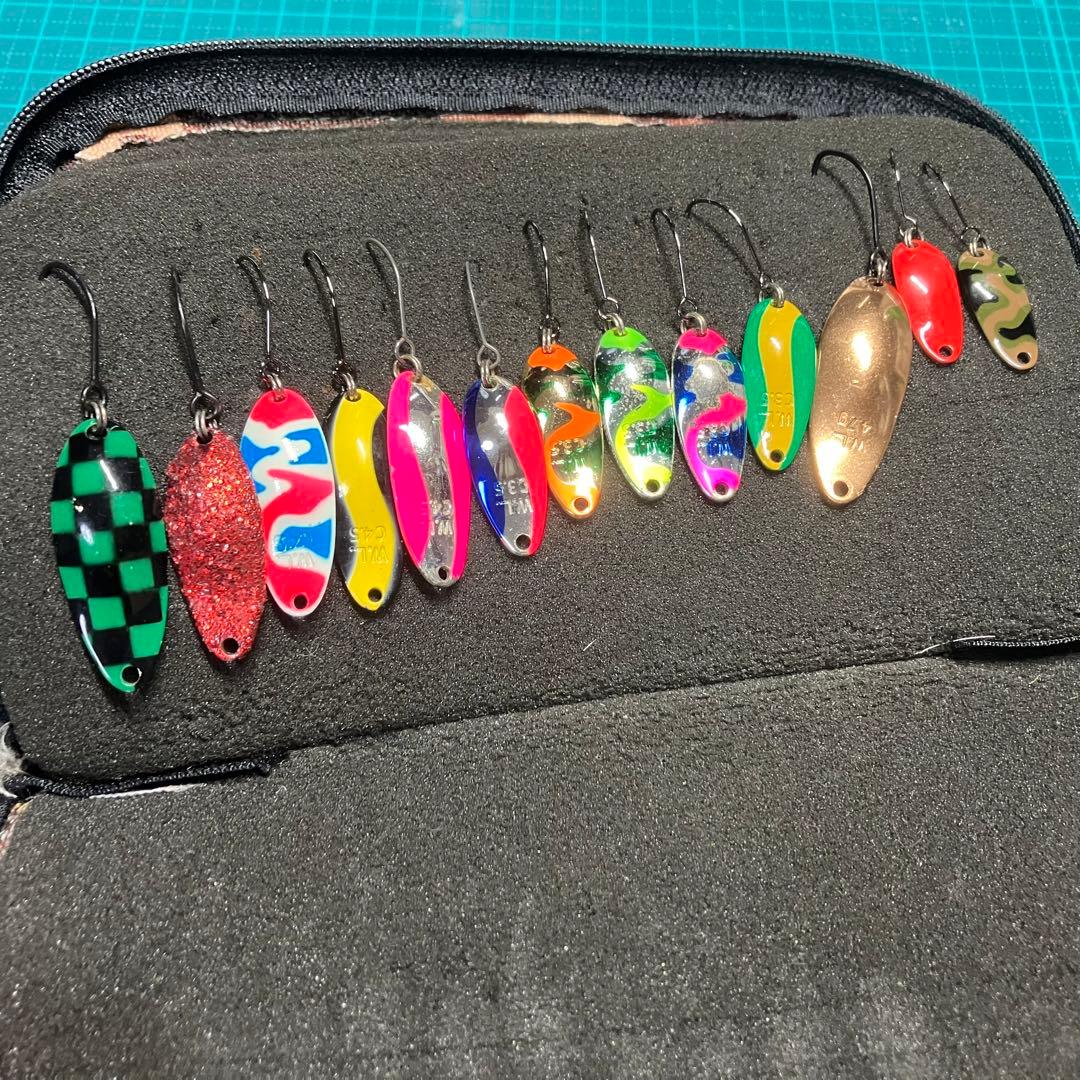 ウォーターランド　スプーン　廃盤　廃色　セット　市松模様　アルミン