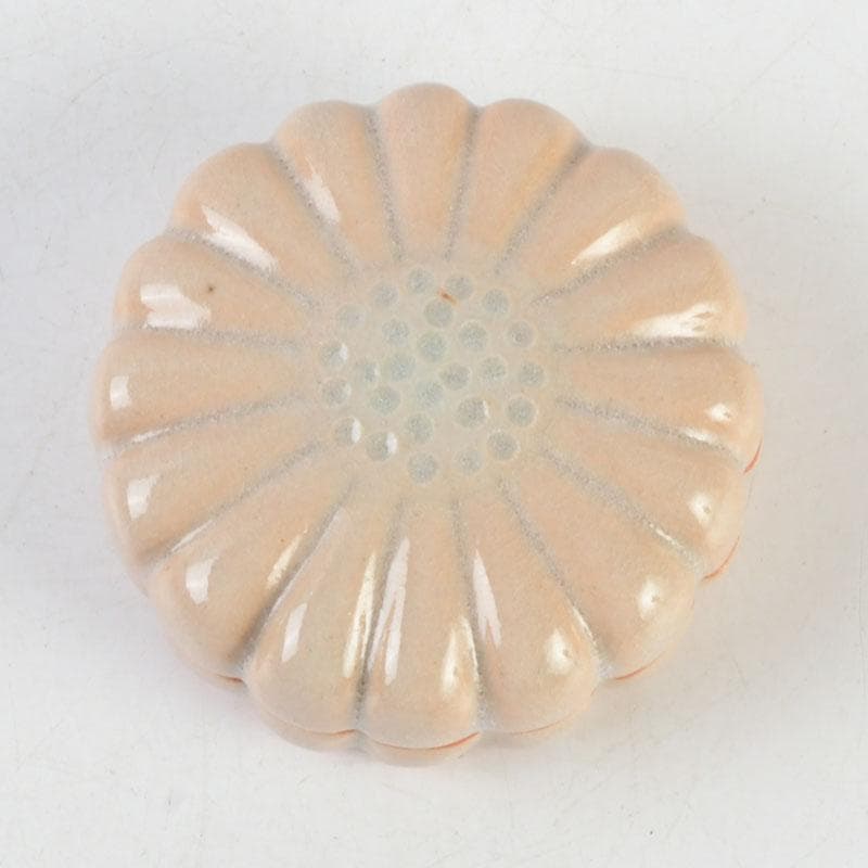 茶道具　萩焼　増野陶花作　花香合　共箱　V　9720