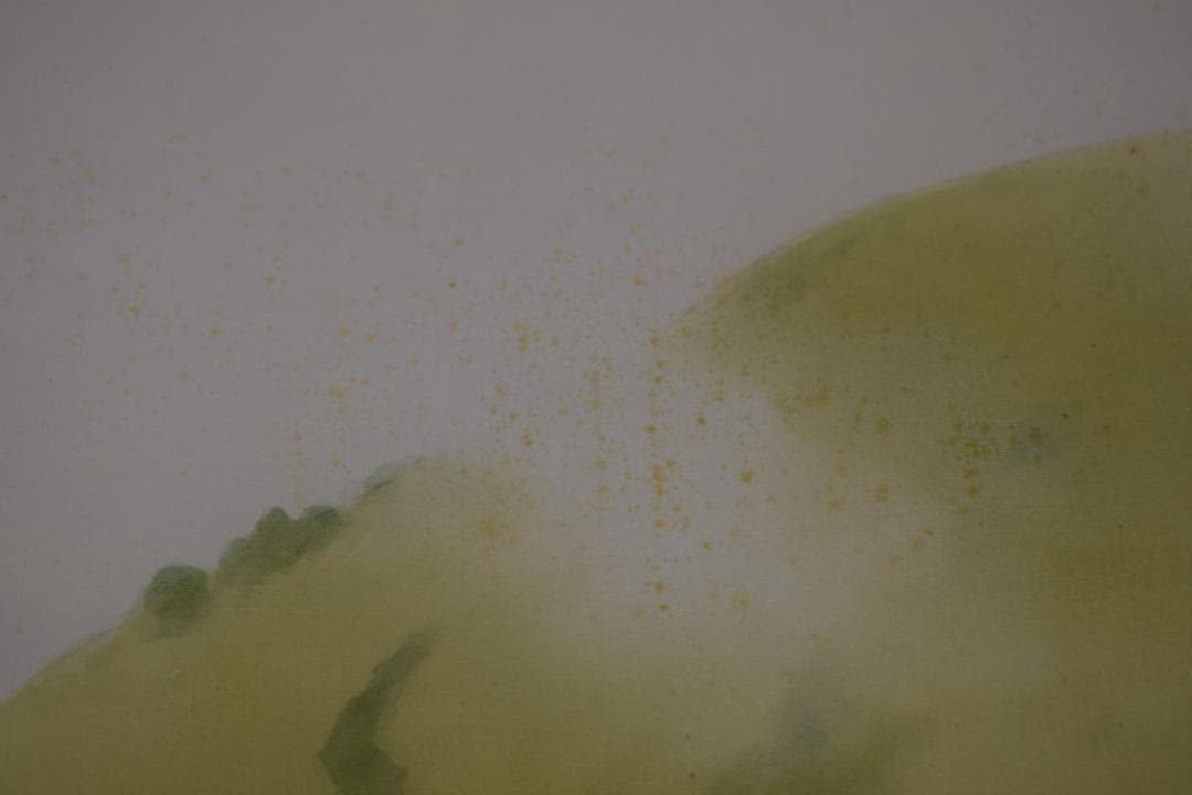 【真作】高木富三/洛北大原女図/青緑山水図/マクリ/掛軸☆宝船☆Y-923　JM