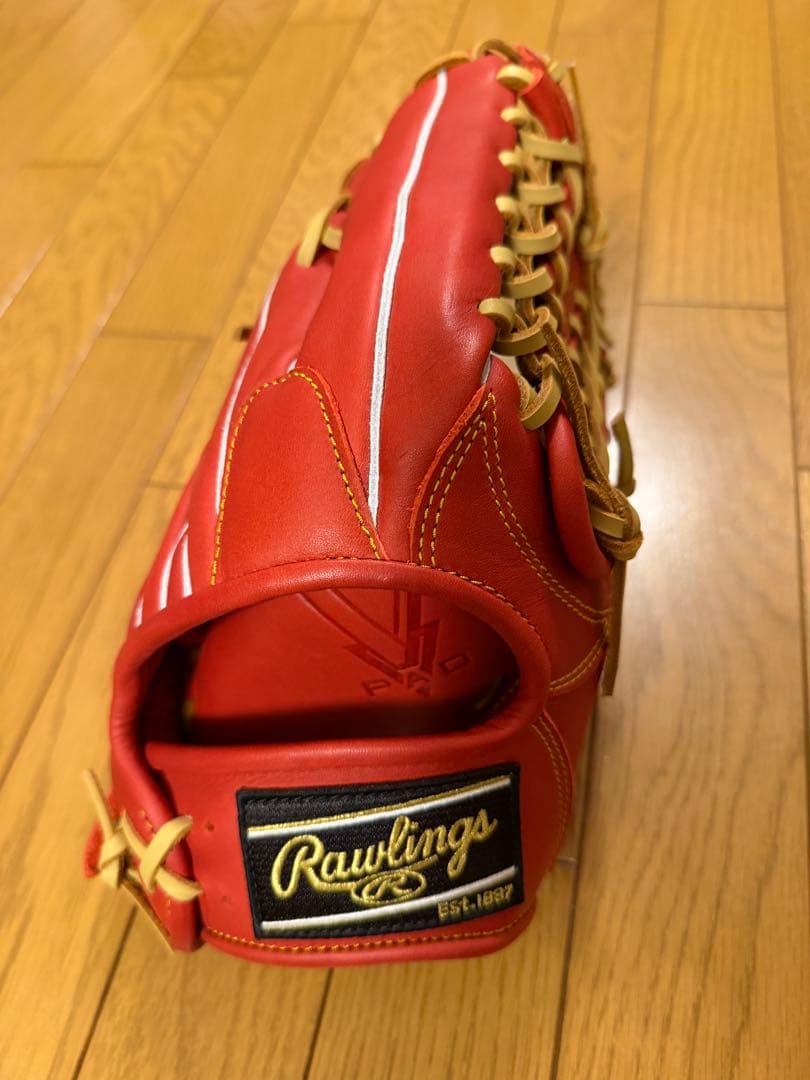 【新品未使用】Rawlings 軟式グローブ レッド
