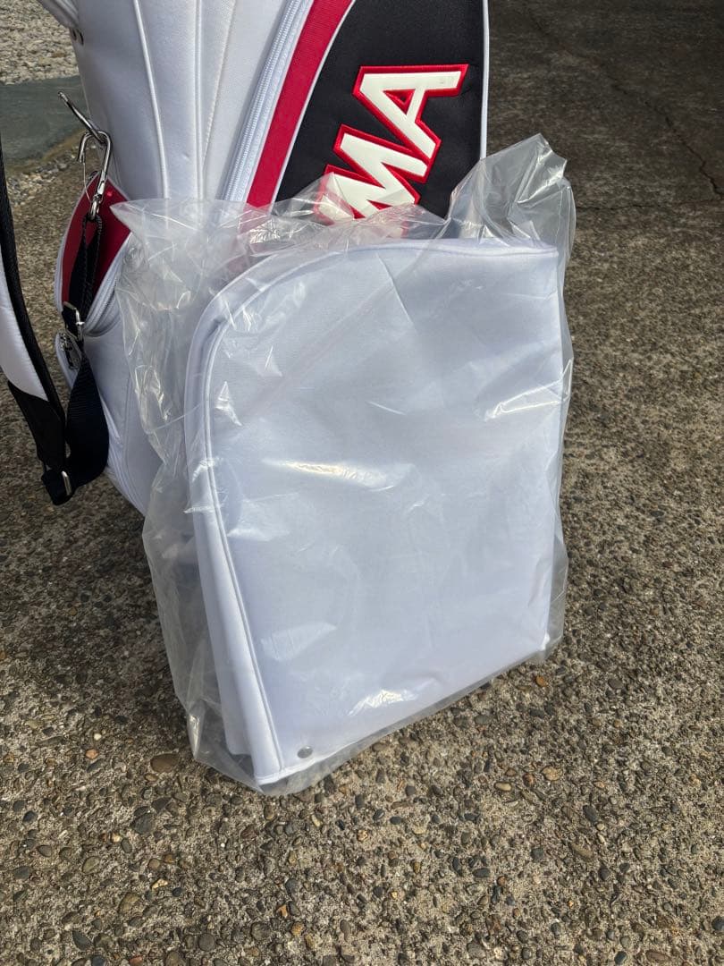 HONMA キャディバッグ ホワイト/ブラック/レッド