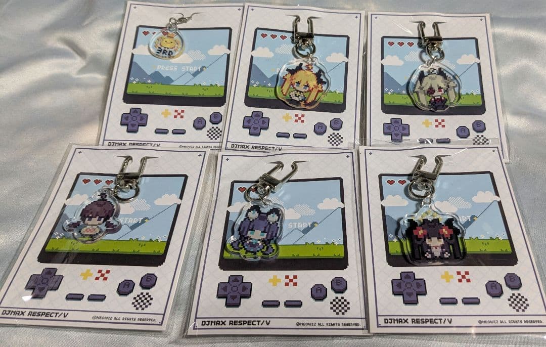 DJMAX Respect ポップアップストア ピクセルキーホルダー