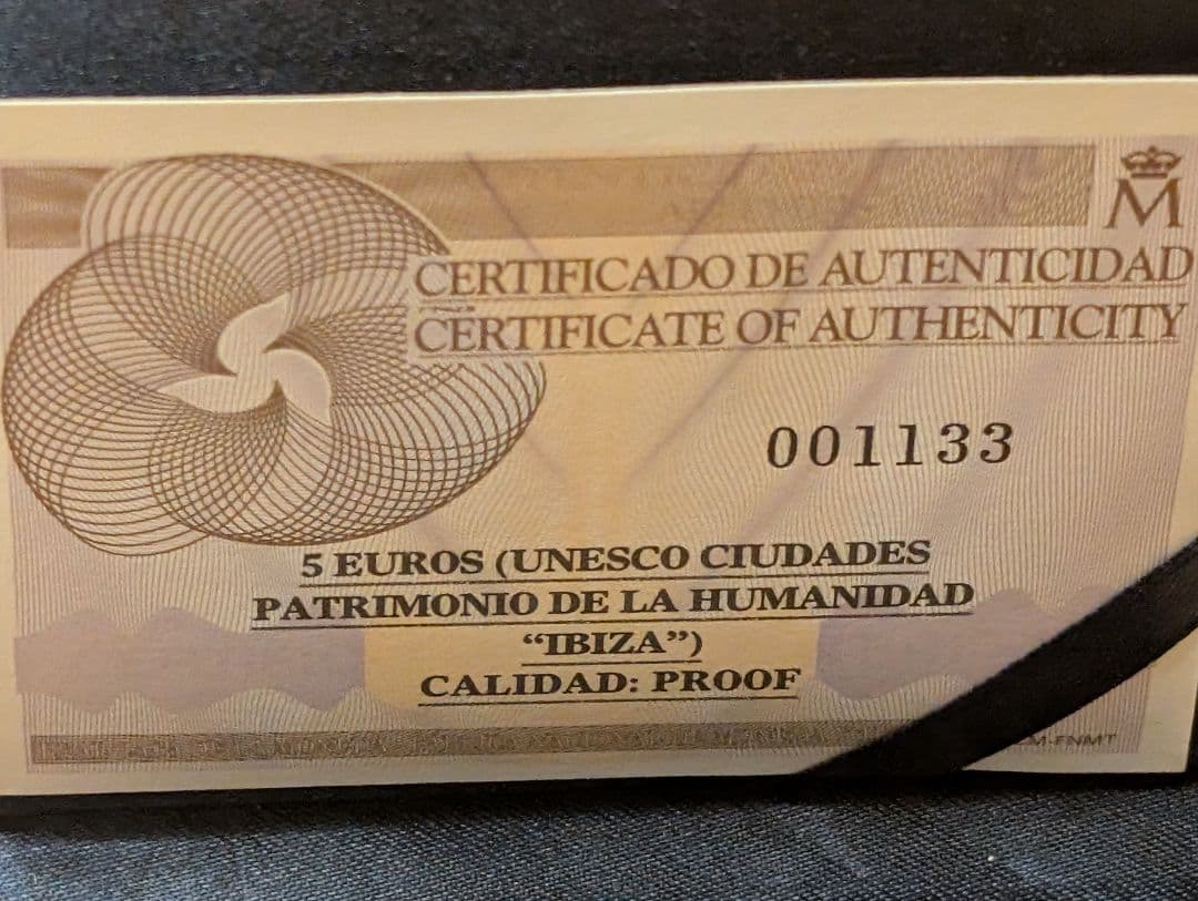 (保証書付)スペイン 銀貨 ユネスコ 世界遺産　セゴビア旧市街と水道橋