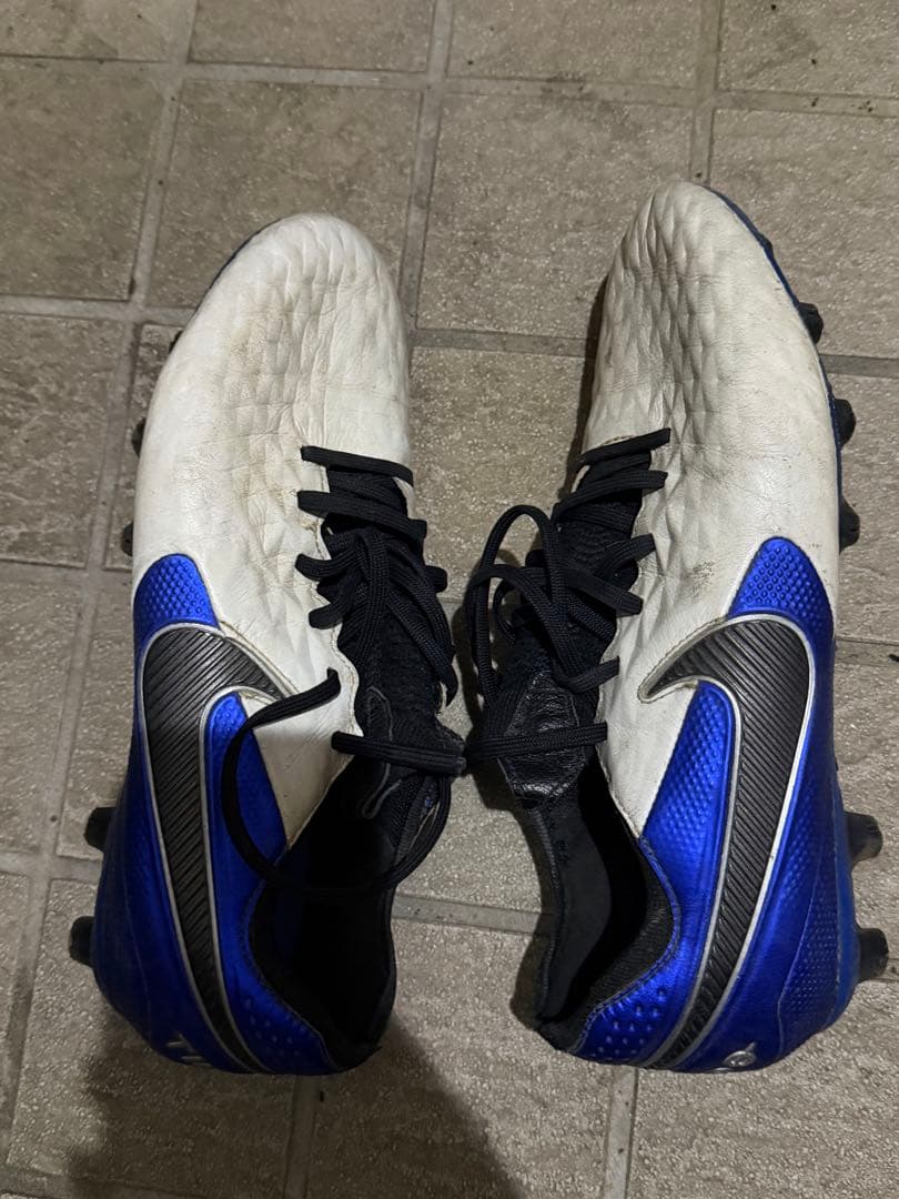 Nike サッカーシューズ ホワイト/ブルー ティエンポ ACC