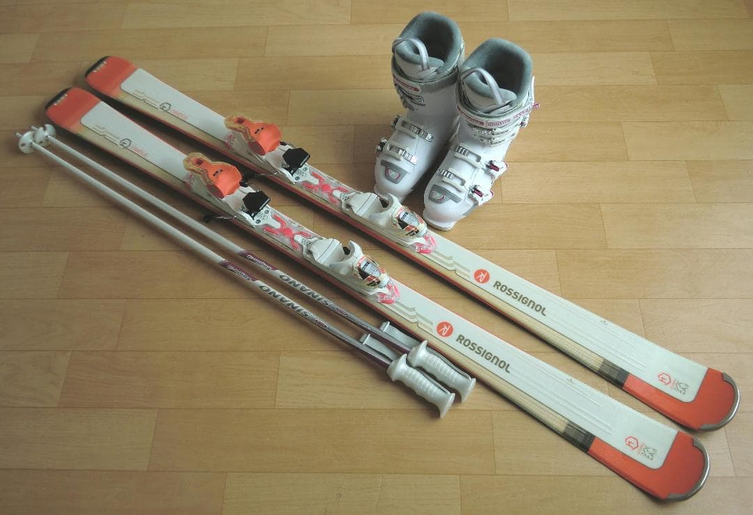 ■■送料無料■ロシニョール■女性用スキーフルセット■板156靴25-25.5■■