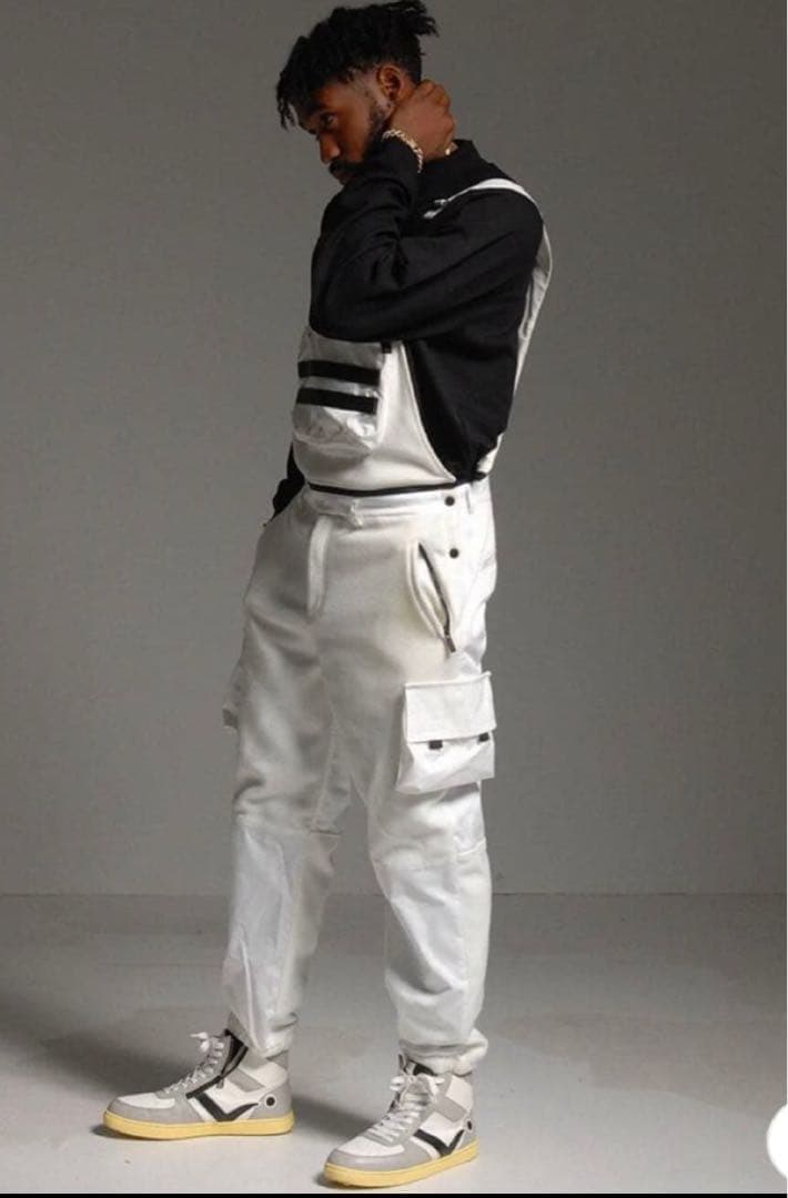 定価74800 希少Mサイズ　ラッセルノ カスタムオーバーオール 白