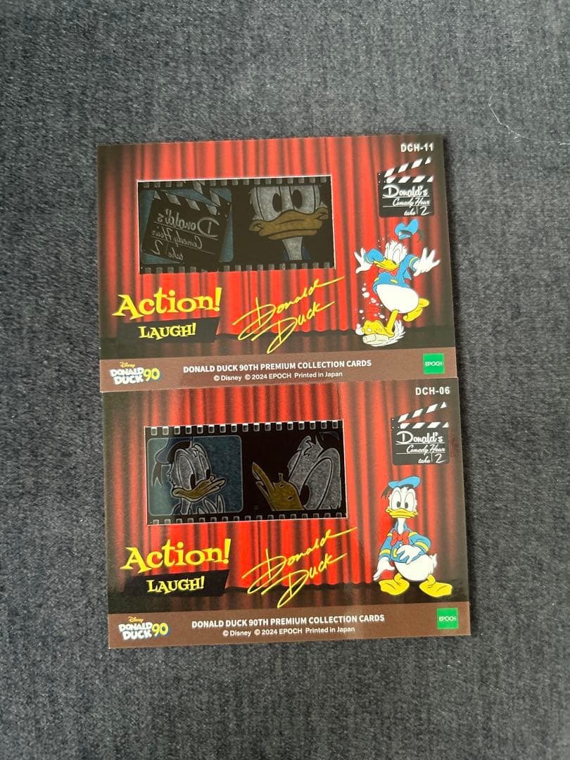 エポック　ディズニー　ドナルドダック 90周年プレミアムコレクションカード２枚