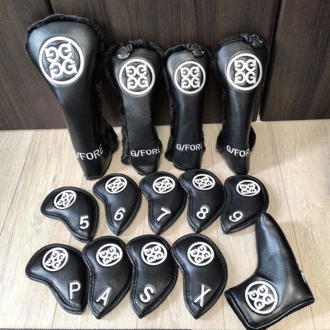 【美品】ジーフォア キャディバッグ ゴルフクラブヘッドカバーセット