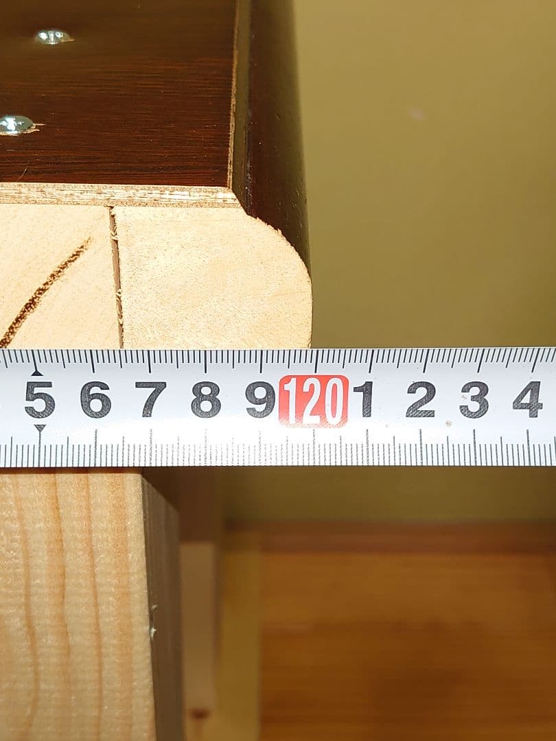 【其の24】中古テーブルを加工したパチスロ実機を置く台（２台用シンプルスタンド）