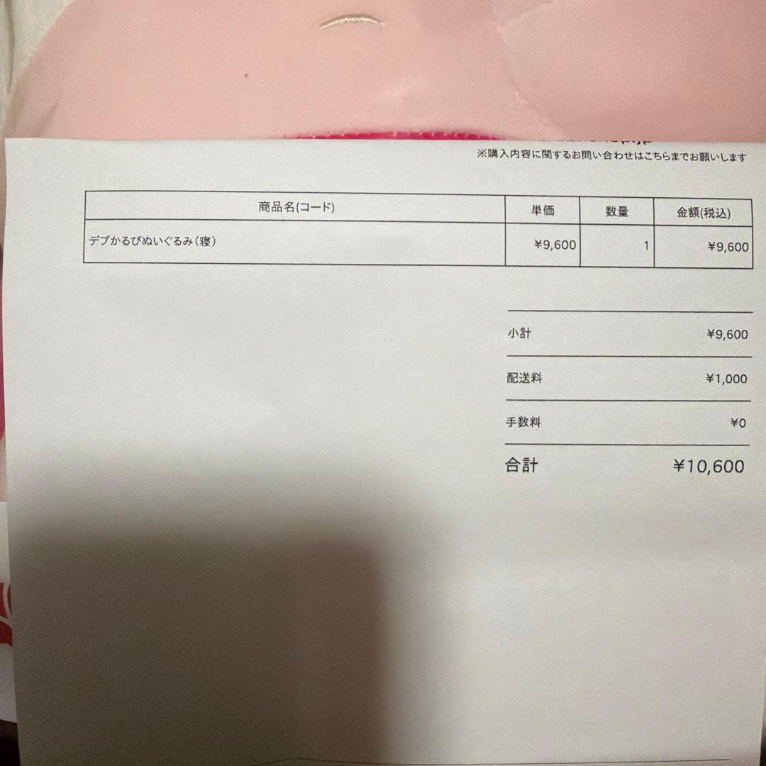 デブかるびぬいぐるみ（寝） 赤見かるび