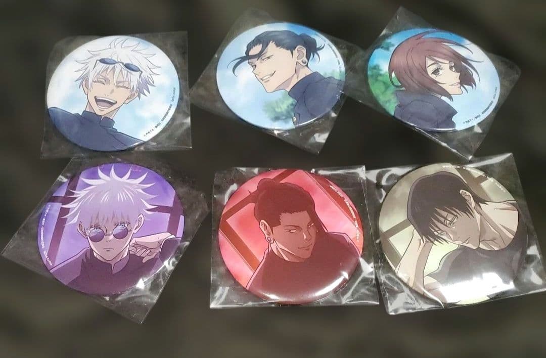 呪術廻戦 懐玉・玉折 セガラッキーくじ 群青・落日 缶バッジ セット