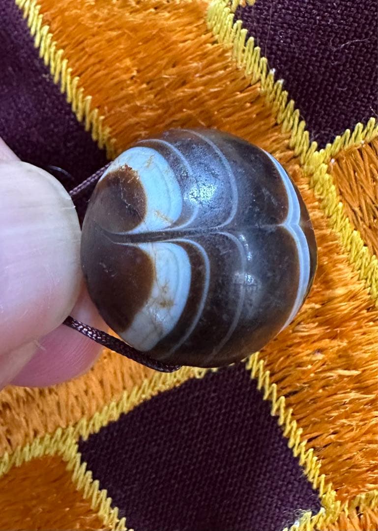 チベットアンティーク羊眼天珠ルックミー　貴重　お守り