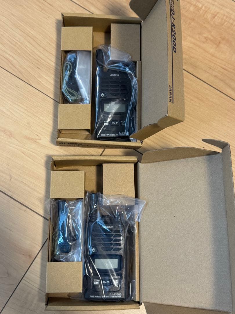 ２台セットALINCO DJ-R200D ショートアンテナ