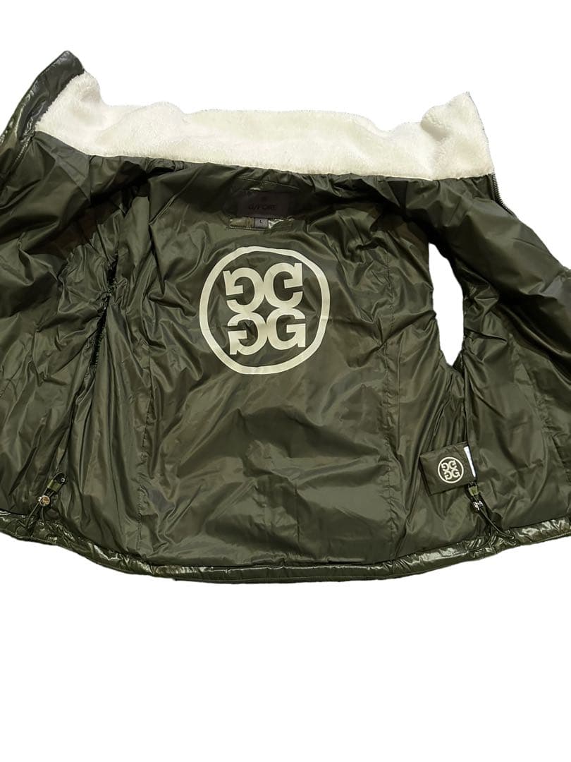 セール❣️G/FOREジーフォアレディースダウンショートベストsizeLカーキー