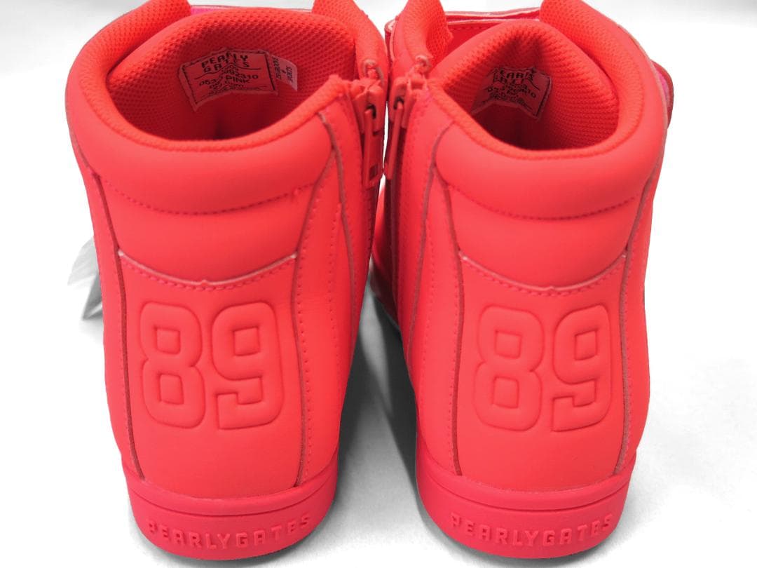 展示品●パーリーゲイツ●サイドロゴ　ミドルカット　スパイクシューズ　23.0cm