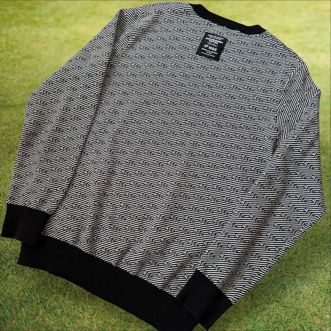 現行モデル　マスターバニー　ニット　総柄　黒　白　グレー　M〜L相当　4 美品
