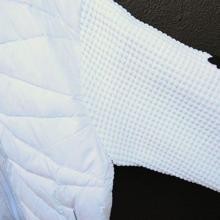 LUXE/R GOLF ダウンフェザーワッフル切替えパーカー45763WHXL②