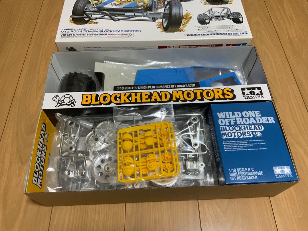 タミヤ ワイルドワンオフローダー　BLOCKHEAD MOTORS