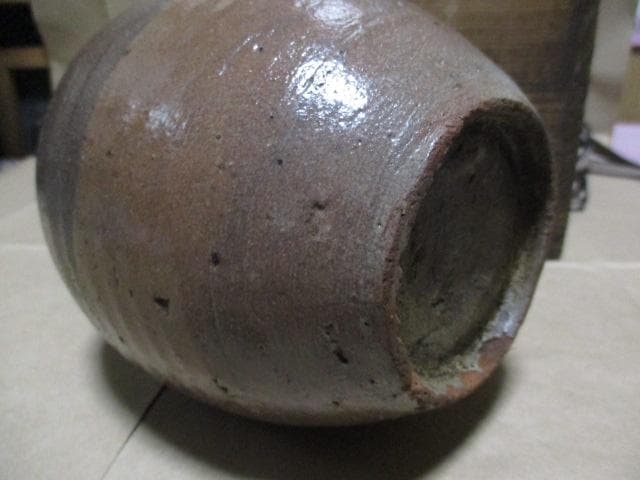 古唐津弓野二彩徳利　古箱付き　I15-3