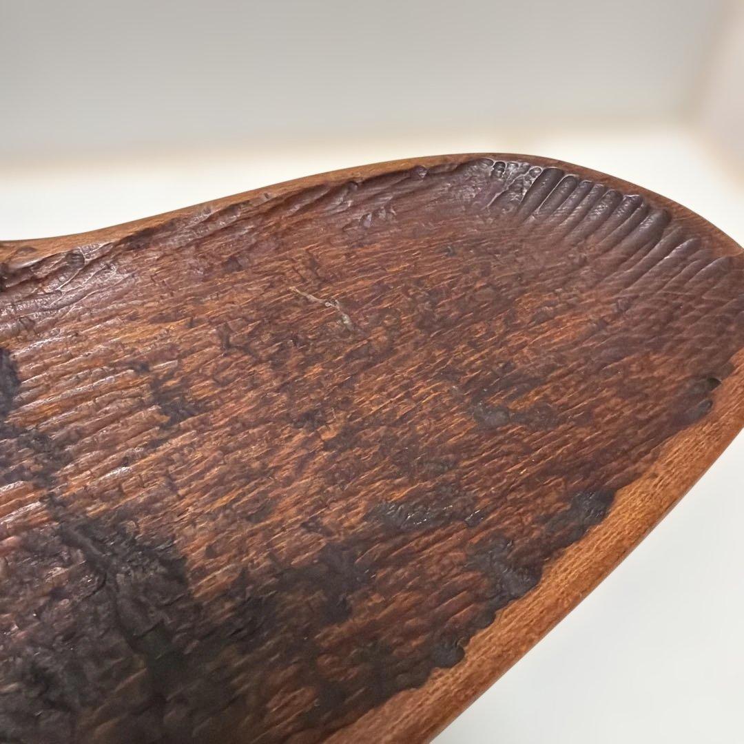 専用ページです。しょうぶ学園　木彫りトレイ