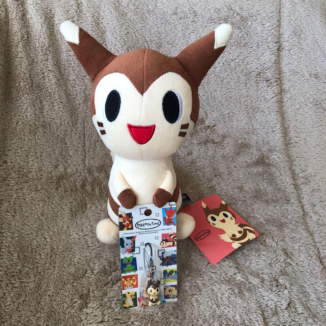 ポケモンセンター　ポケモンタイム　オオタチ　ぬいぐるみ　ストラップ　セット