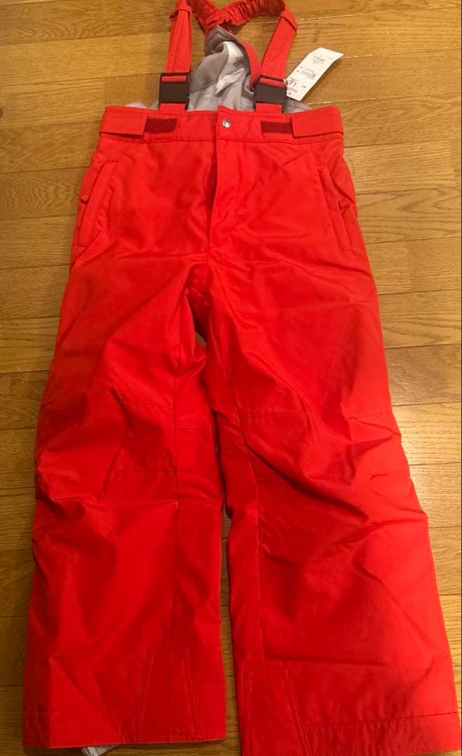 DESCENTE 子供用スキーウェア 黒　赤　上下セット