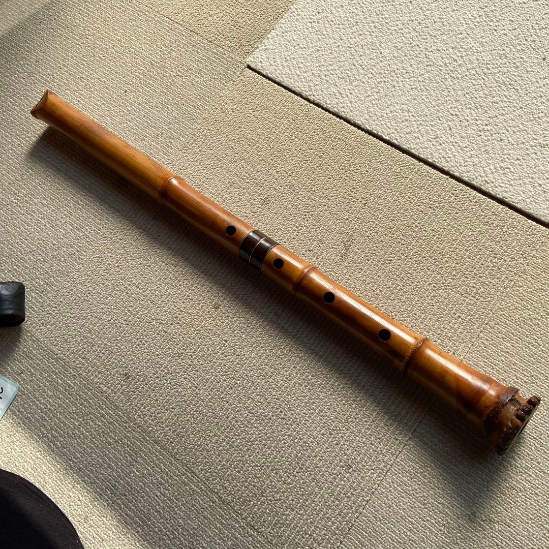 252尺八　ニ尺一寸管　晏弘銘ニ印