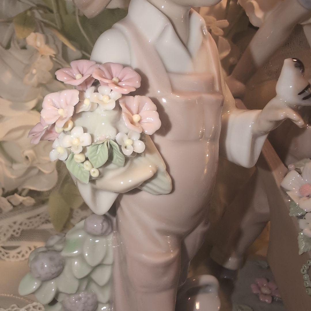 ♥LLADROリヤドロ♥ガラスケース付き♥三点セット❤️