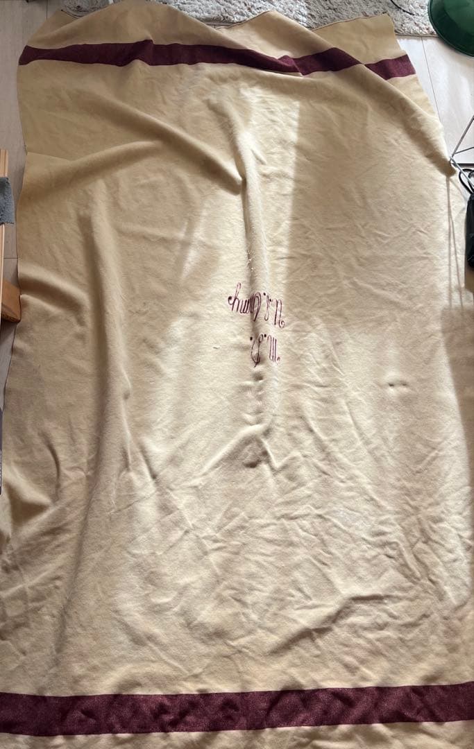 貴重U.S.ARMY 40s ウールブランケット　ヴィンテージ