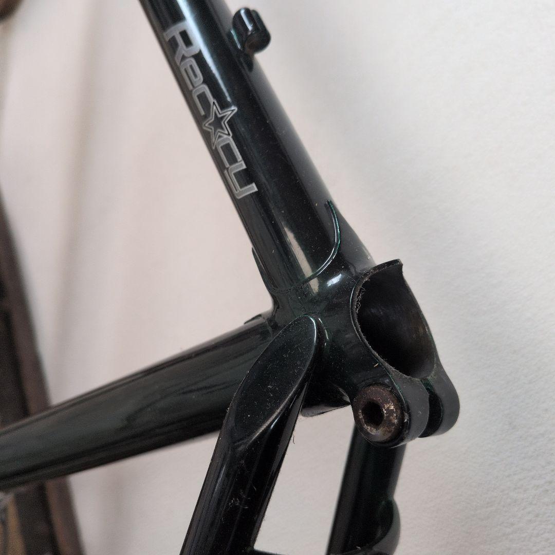 クロモリフレーム　バテッド　シートポスト　カンチブレーキ　ディレイラー付属