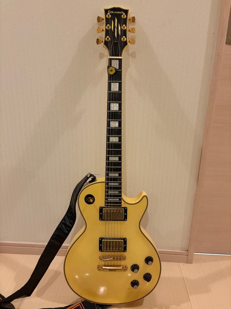 レスポールスタイル エレキギター クリーム色