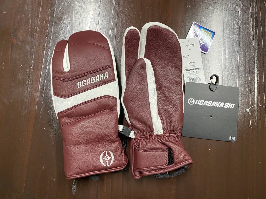 OGASAKA スキーグローブ ゴートレザー サイズO