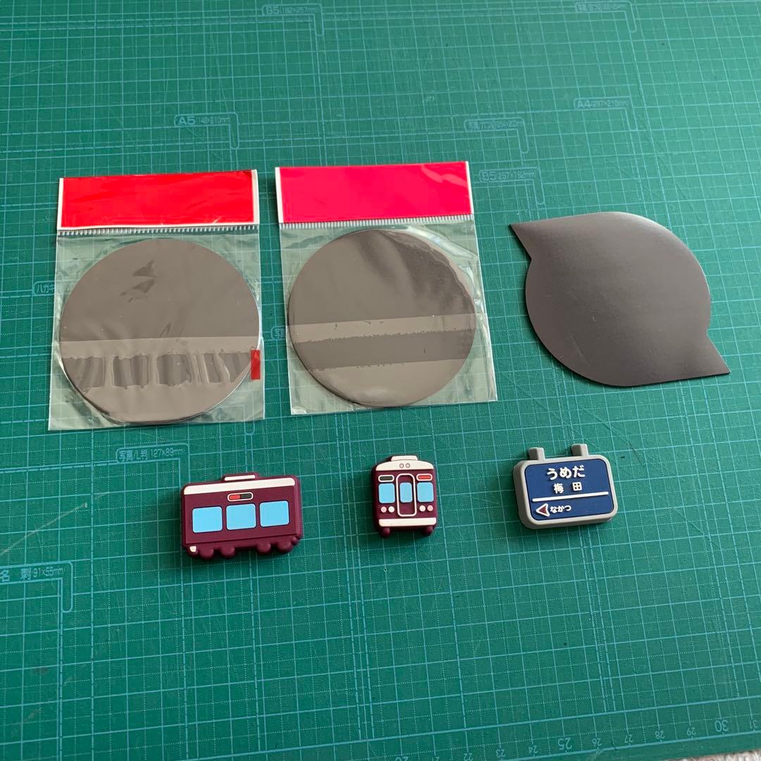 阪急電鉄　運行標識マグネット　3点セット　おまけ付き