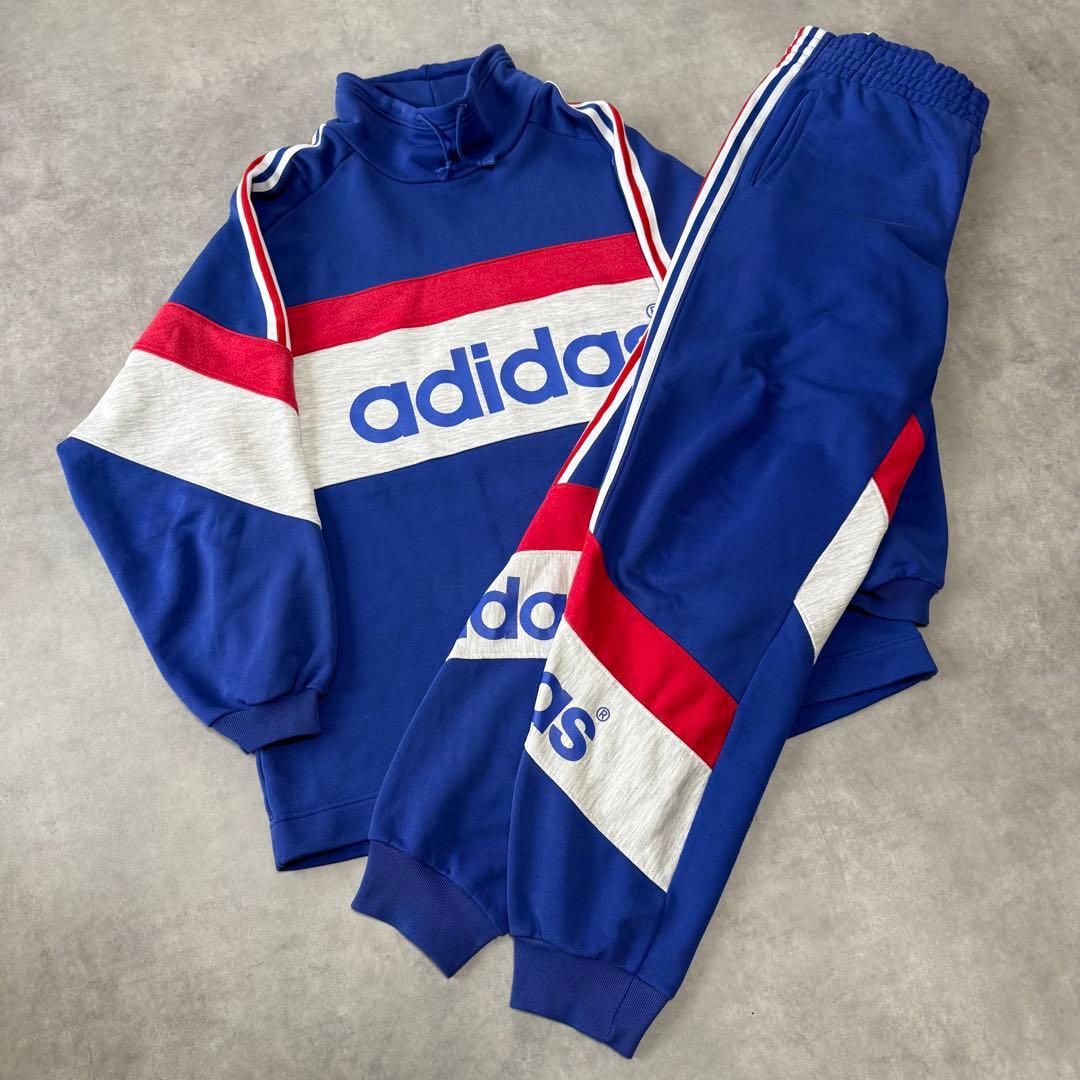 90s old adidas スウェットシャツ スウェットパンツ 上下セット