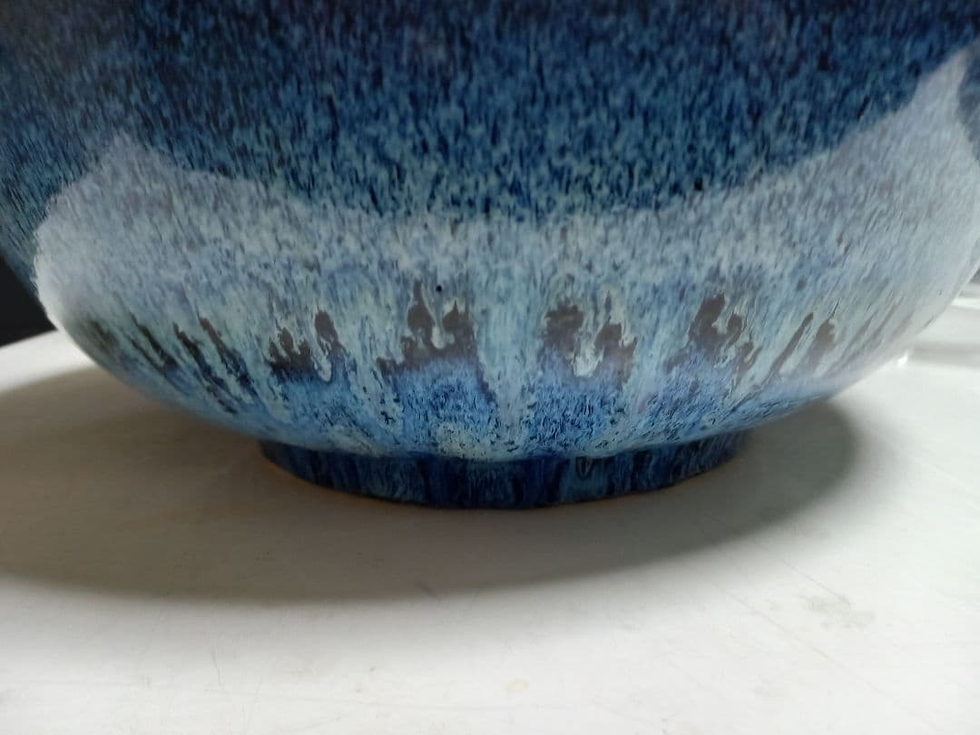 和物　和モダン　釉薬　希少　赤目　天目　陶器　大鉢　メダカ鉢　金魚鉢