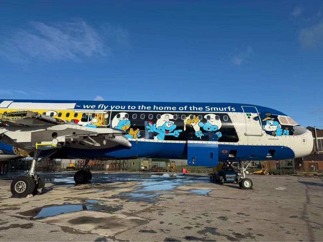 SN A320 Airlinertags ブリュッセル航空スマーフ コラボ特別機