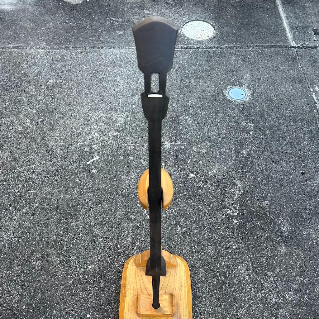 三線　棹　黒木　カミゲン　真壁型　沖縄　未塗装　伝統工芸士製作 .2