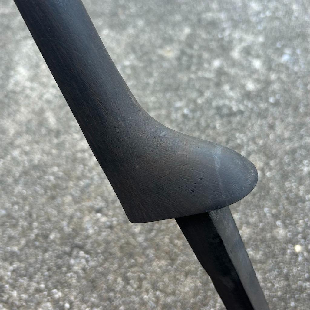 三線　棹　黒木　カミゲン　真壁型　沖縄　未塗装　伝統工芸士製作 .2