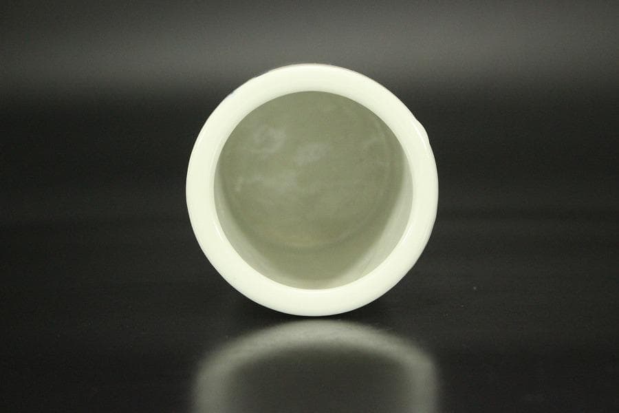 中国美術 青花 花鳥紋 筆筒 乾隆年製 高8cm 文房具(HA414)