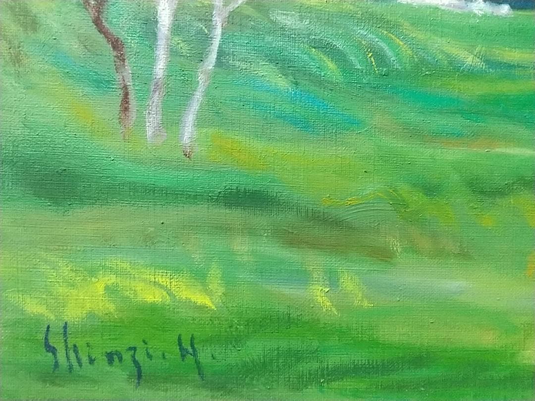 「灯台のある草原」能取岬 P8 絵画