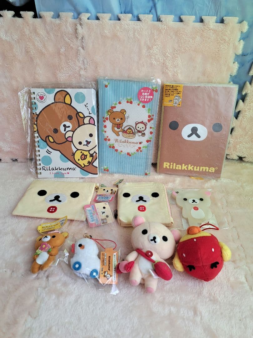 アラレ3号様 リラックマレア ぬいぐるみ・雑貨セットほぼ 新品、タグ付