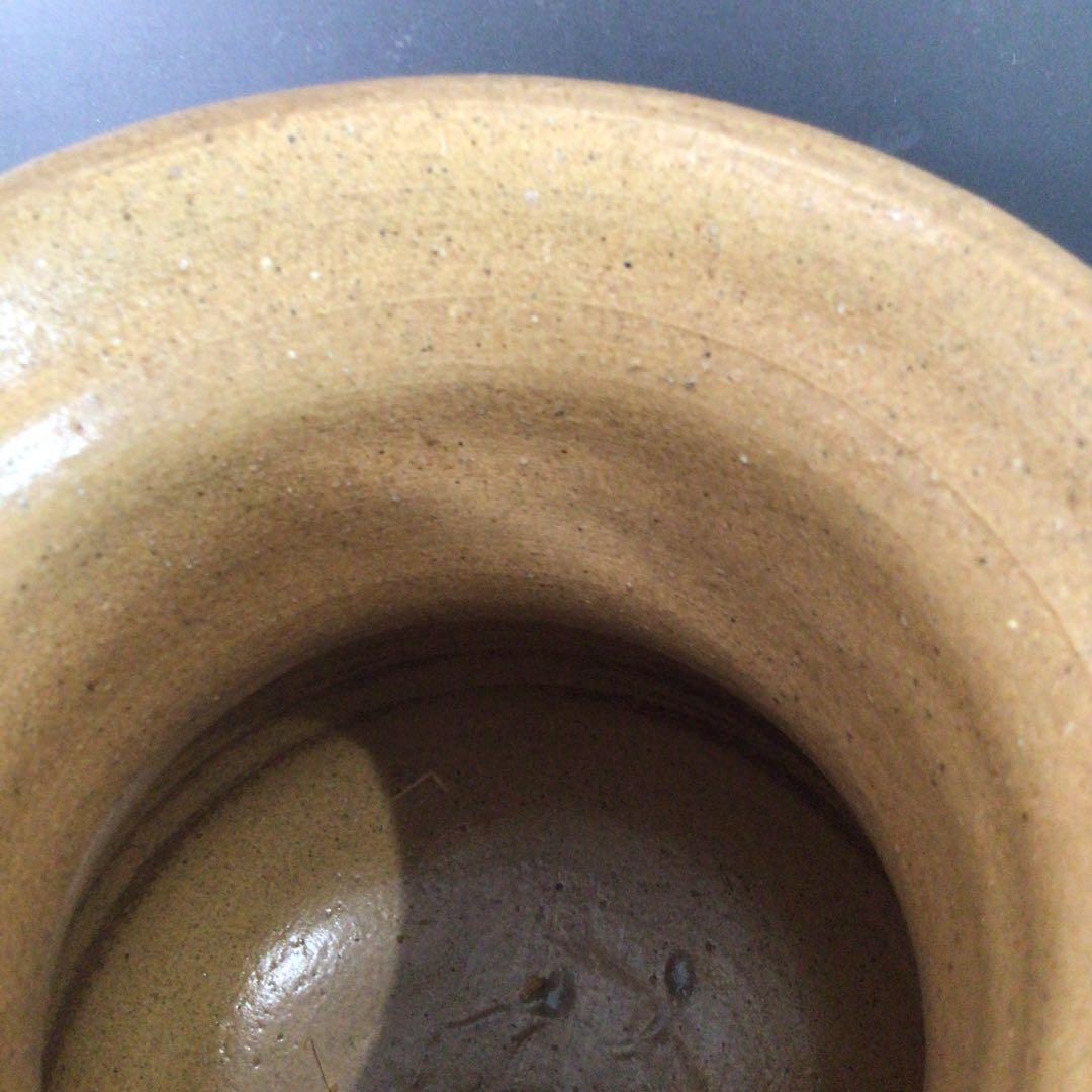 Ｓ１２６　水指　『芸州焼』『西本瑛泉造』『耳付水指』　共箱　茶道具