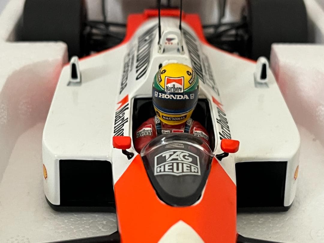 ミニチャンプス 1/18 McLaren MP4/4 A.セナ 1988 箱付
