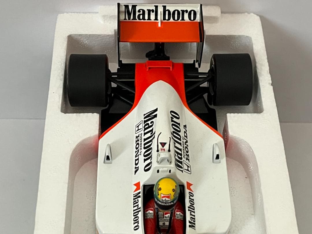 ミニチャンプス 1/18 McLaren MP4/4 A.セナ 1988 箱付