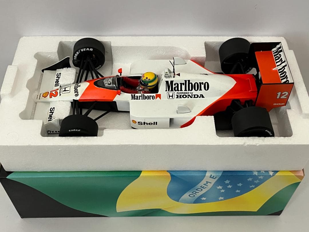 ミニチャンプス 1/18 McLaren MP4/4 A.セナ 1988 箱付