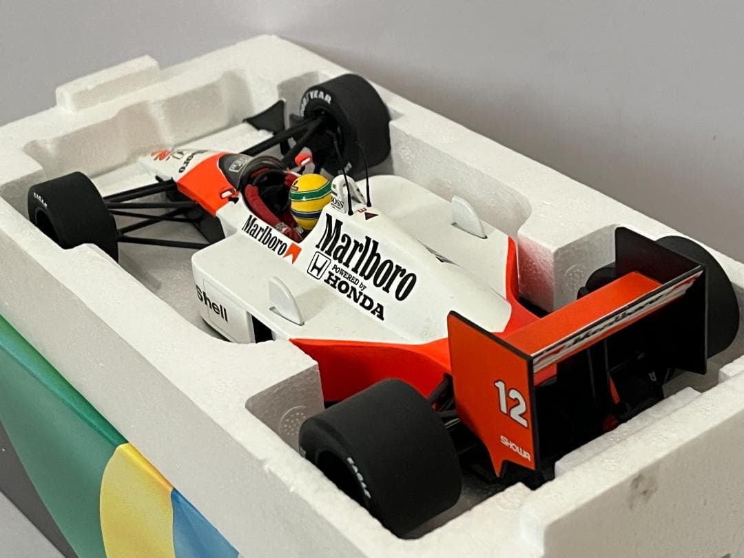 ミニチャンプス 1/18 McLaren MP4/4 A.セナ 1988 箱付
