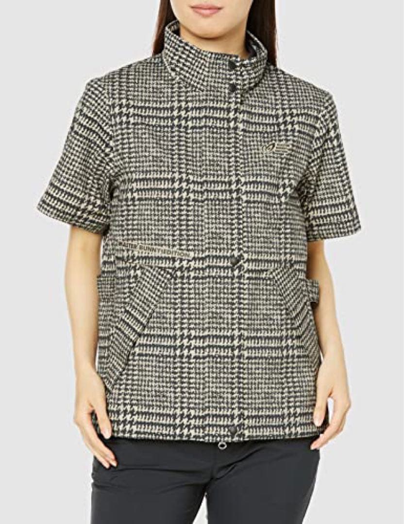 新品 パーリーゲイツ マスターバニー 千鳥格子柄 レインウェア セットアップ ０